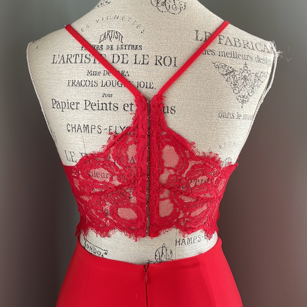 Lovers & Friends Helena lace back gown EUC size 2 - Picture 3 of 12